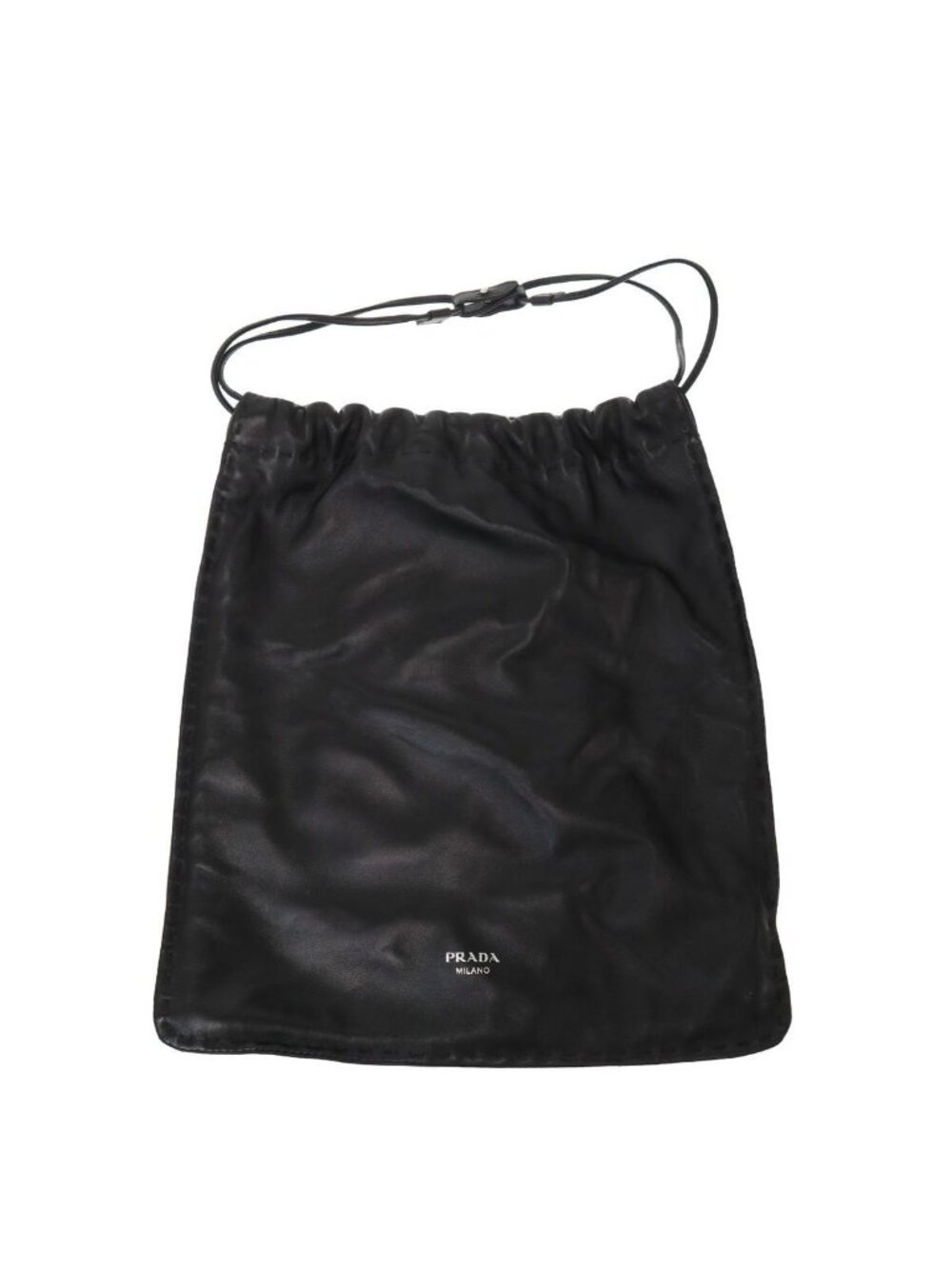 Prada Wish Pouch Leather Black